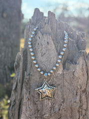Western Silver Star Pendant Necklace