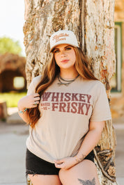 Whiskey Makes Me Frisky Graphic TeeTanS