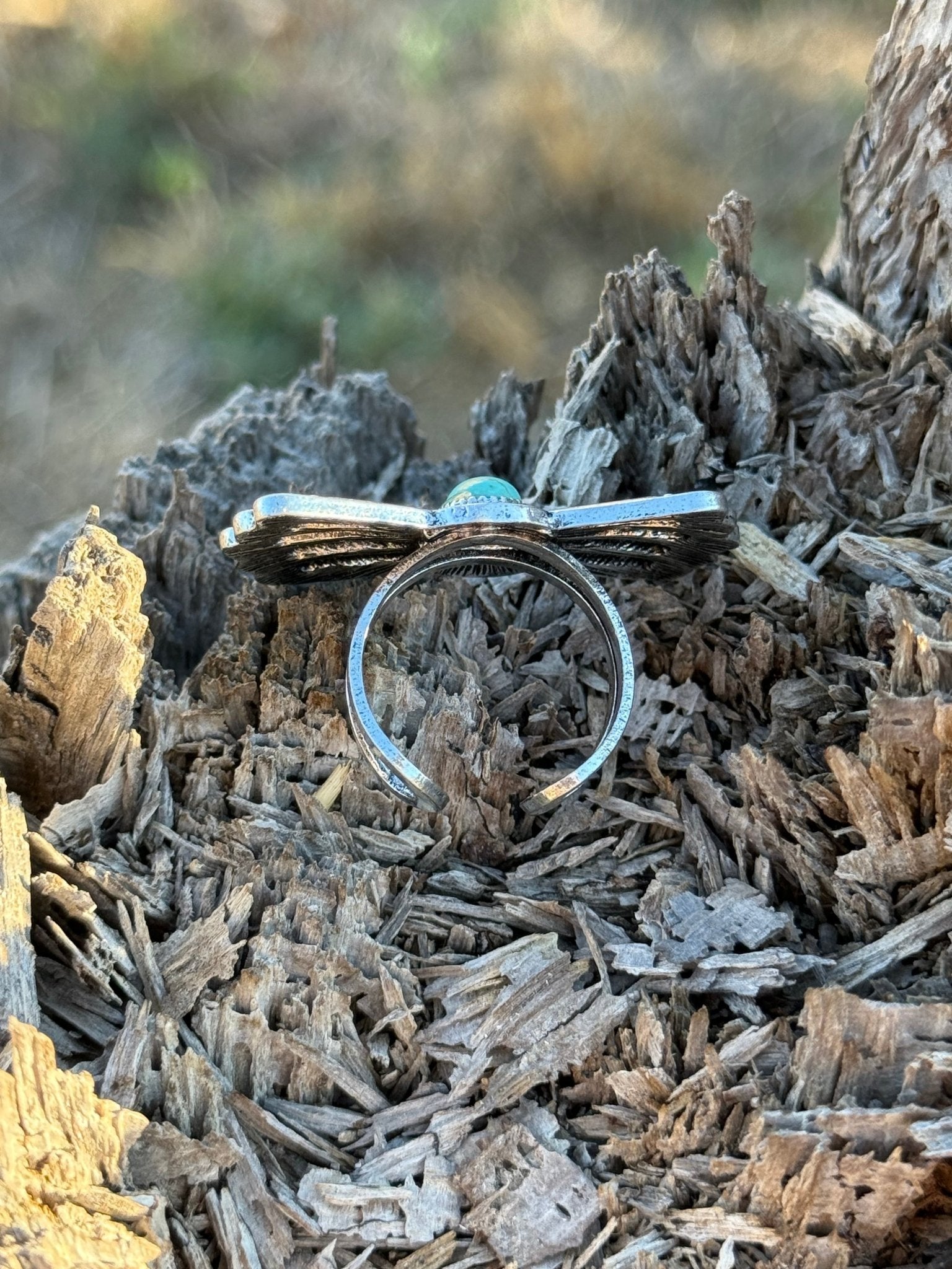 Wings of Turquoise Cuff Ring