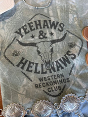 Yeehaws And Hellnaws RealTree Camo Graphic TeeHardwood CamoS