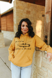 You And Me Go Fishing In The Dark Graphic HoodieMustardS