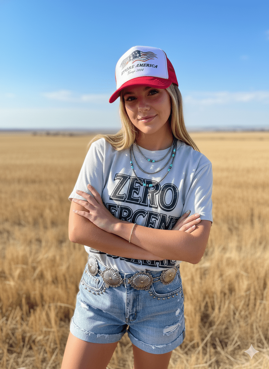 Zero Percent Liberal Graphic TeeCool GreyS