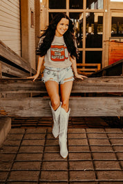 Cowboys and Coffee Cup Graphic TeeTanS