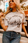 Eat More Beef Cattle Western Graphic TeeLight AshS