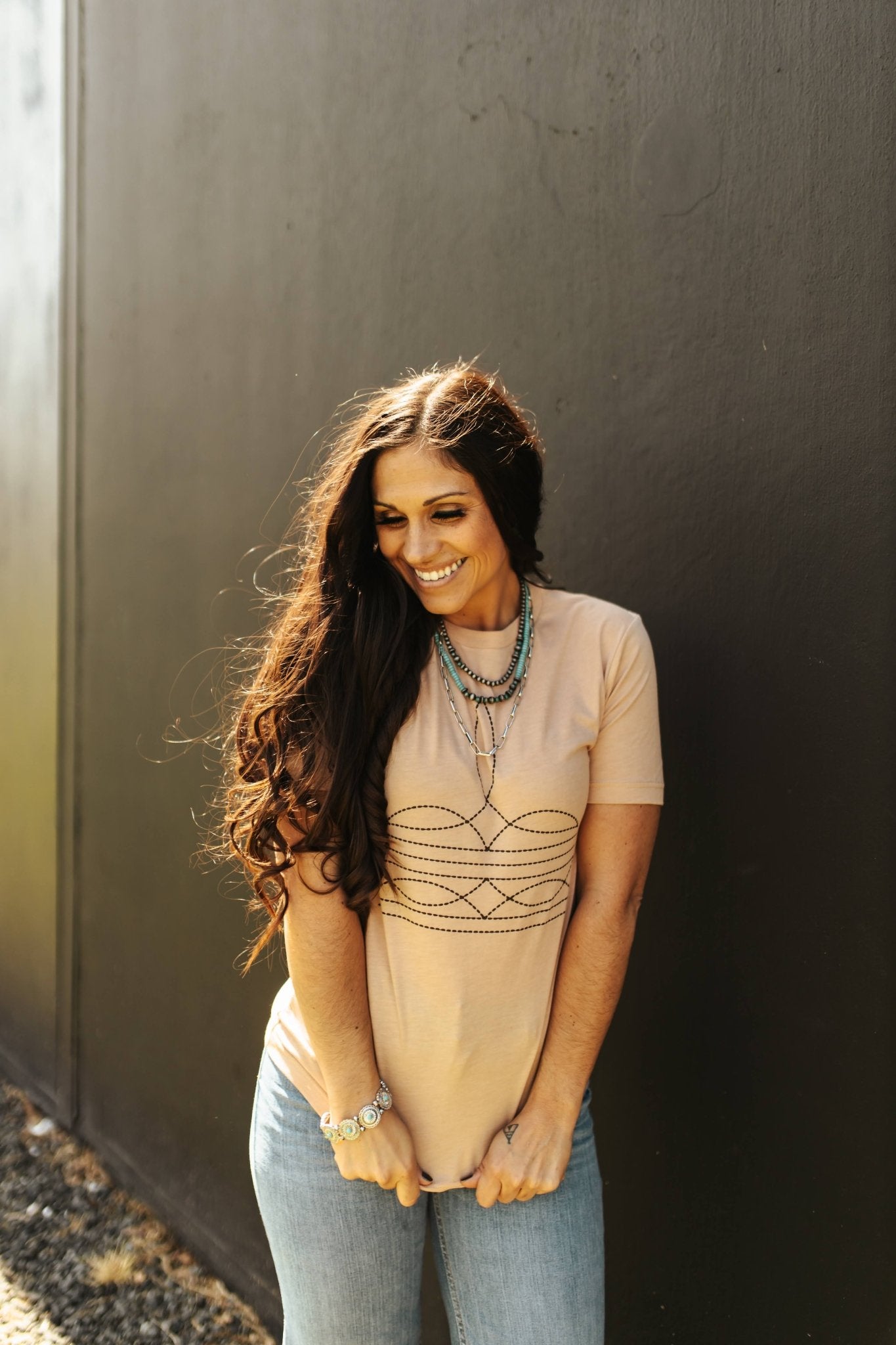 Layered Turquoise Beaded NecklaceTurquoiseOS