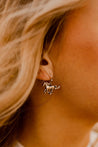 Silvertone Simple Horse EarringsSilverOS
