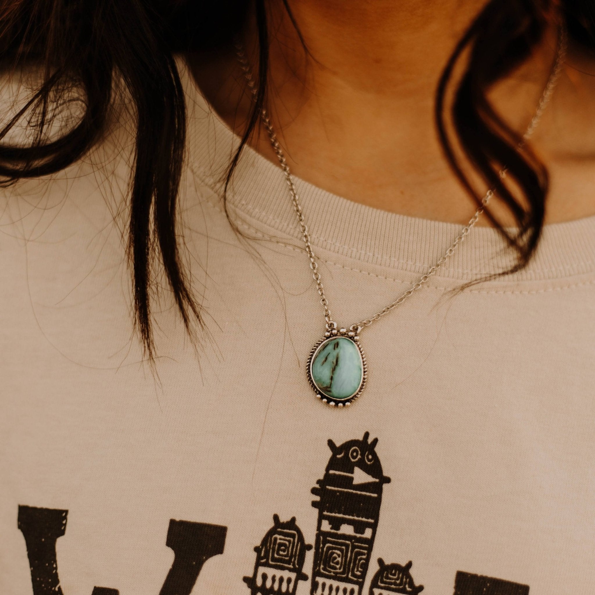 The Paxton NecklaceTurquoiseOS