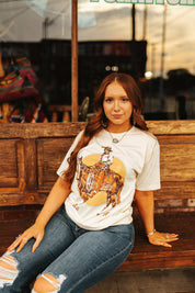 The True Cowboy Western Graphic TeeCreamS