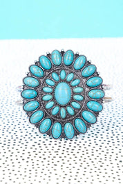 Turquoise Cluster Hinge BraceletTurquoiseOS