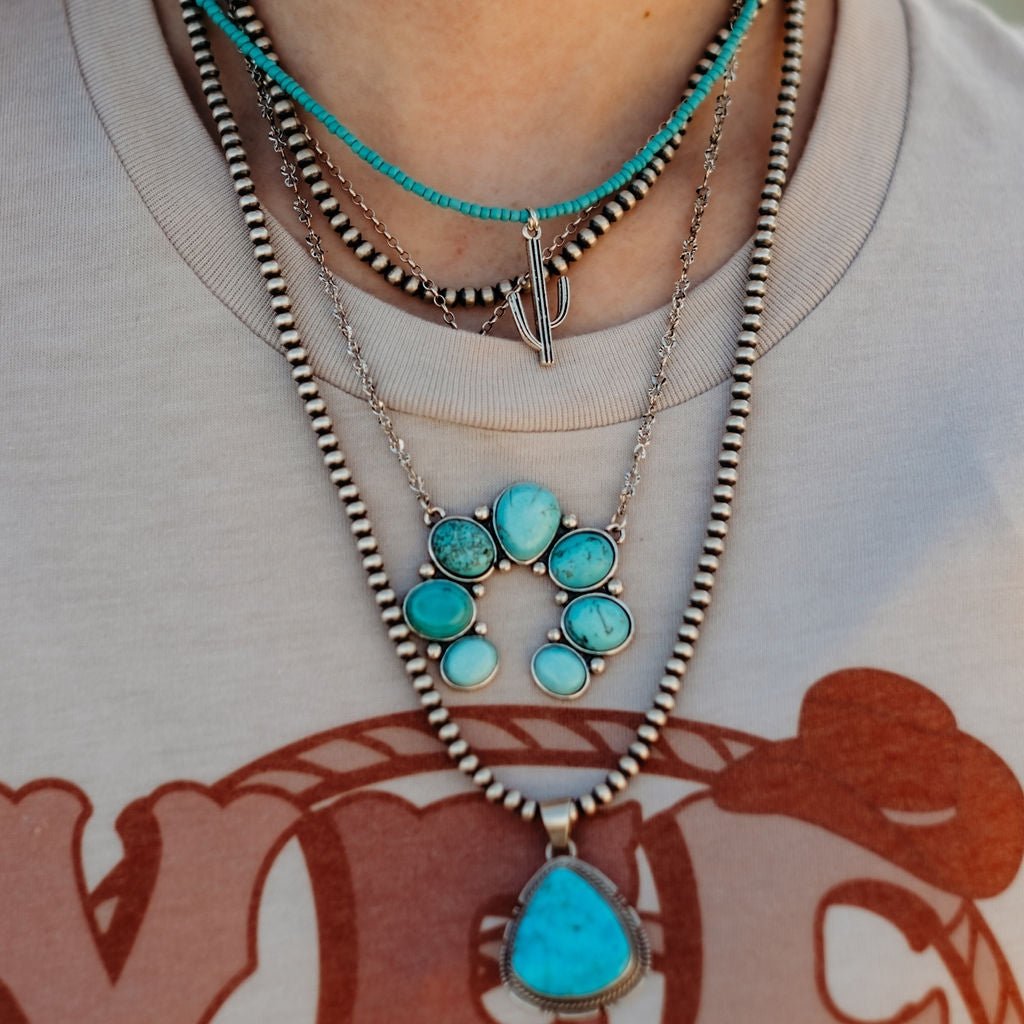 Turquoise Rowena Squash NecklaceTurquoiseOS
