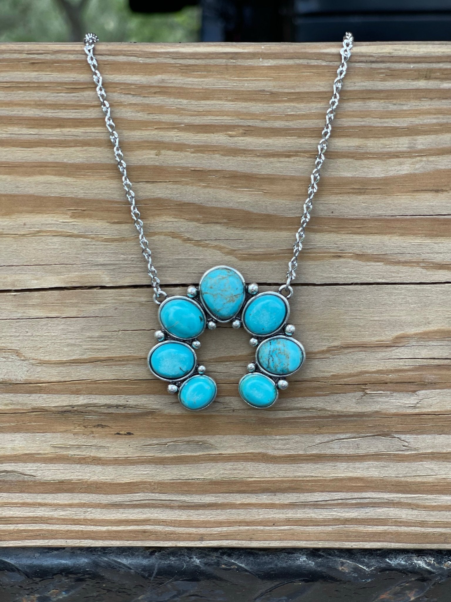 Turquoise Rowena Squash NecklaceTurquoiseOS