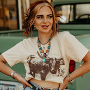 Vintage Longhorn Graphic TeeWhiteS