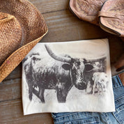 Vintage Longhorn Graphic TeeWhiteS