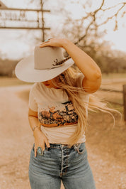 Vintage Rodeo Bull Graphic TeeCreamS