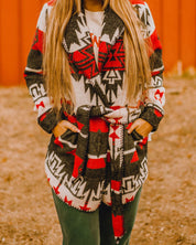 White Montezuma Wrap CoatMultiS