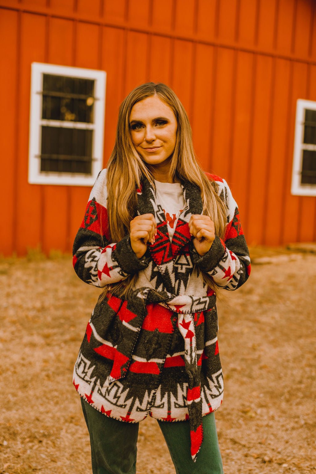 White Montezuma Wrap CoatMultiS