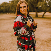 White Montezuma Wrap CoatMultiS