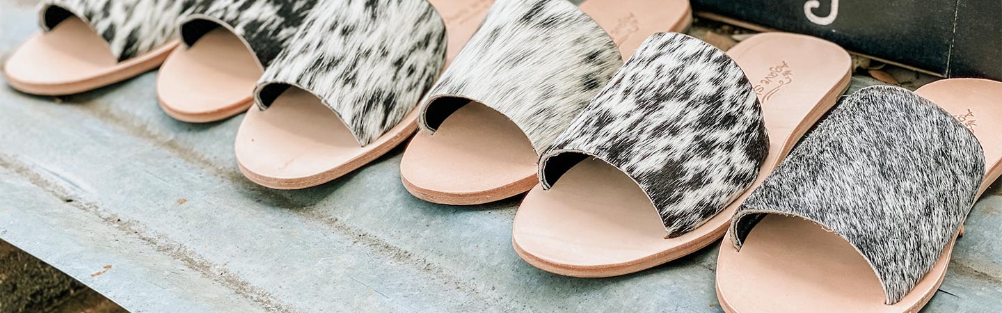 Cowhide Slides - Wild Junkie