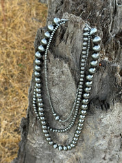 Sonora Desert Triple Strand Beaded Necklace