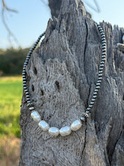 Nugget Pearl Beaded Choker