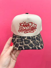 Over Stimulated Embroidered Trucker Hat