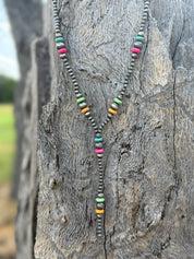 Southwest Spirit Multicolor Lariat Necklace
