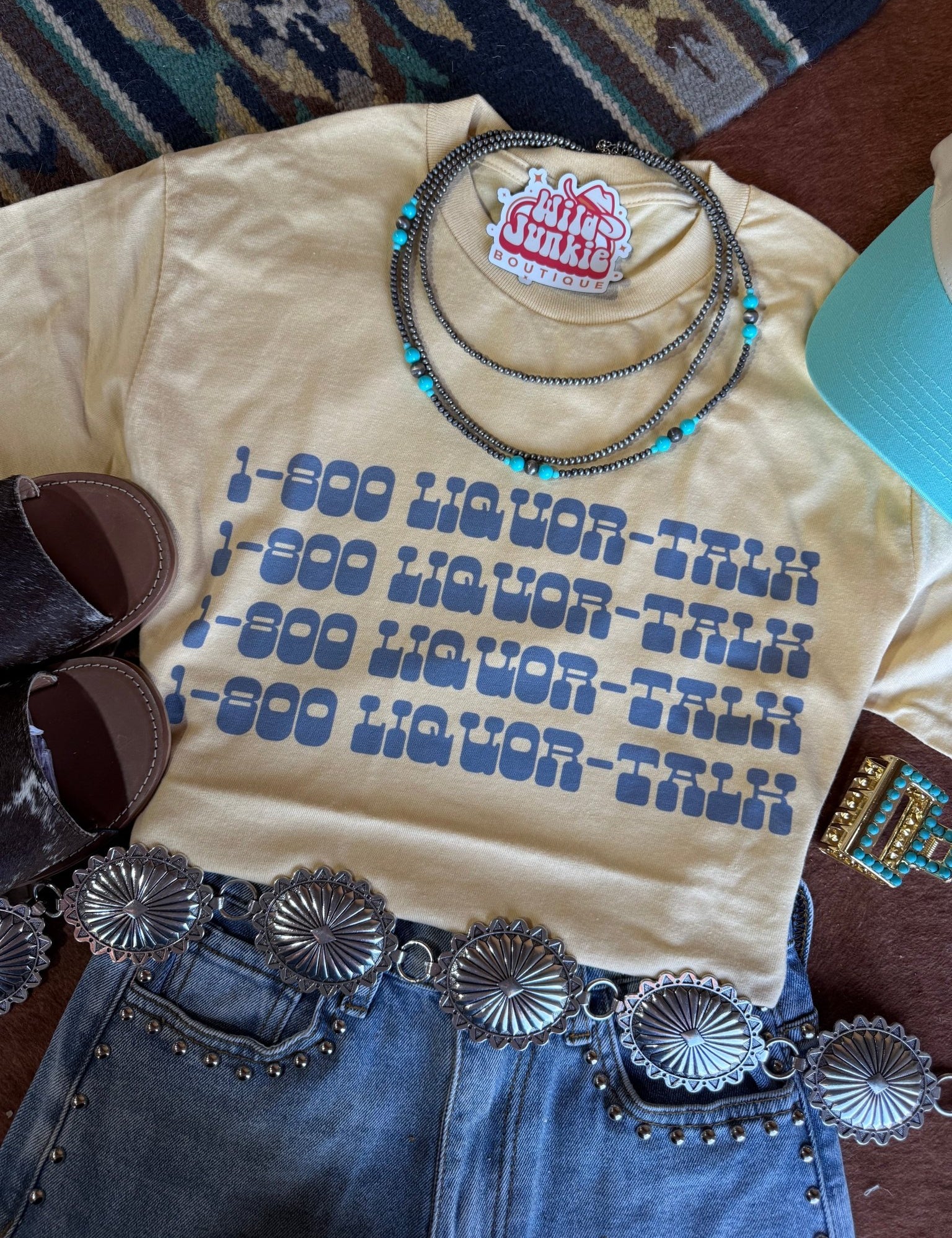 1 - 800 - Liquour - Talk Graphic TeeVegas GoldS