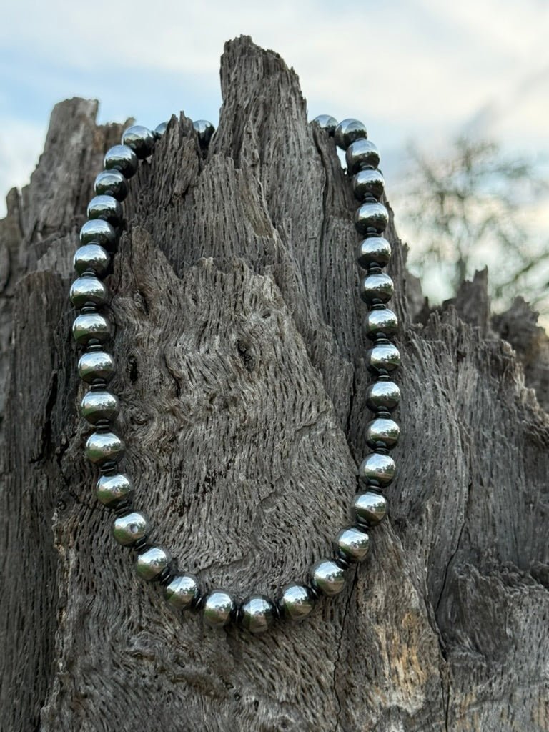 10mm Hematite Beaded Choker