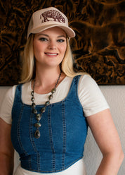 Stretch Denim Cami Top
