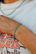 18k Turquoise Gold Tennis Bracelet