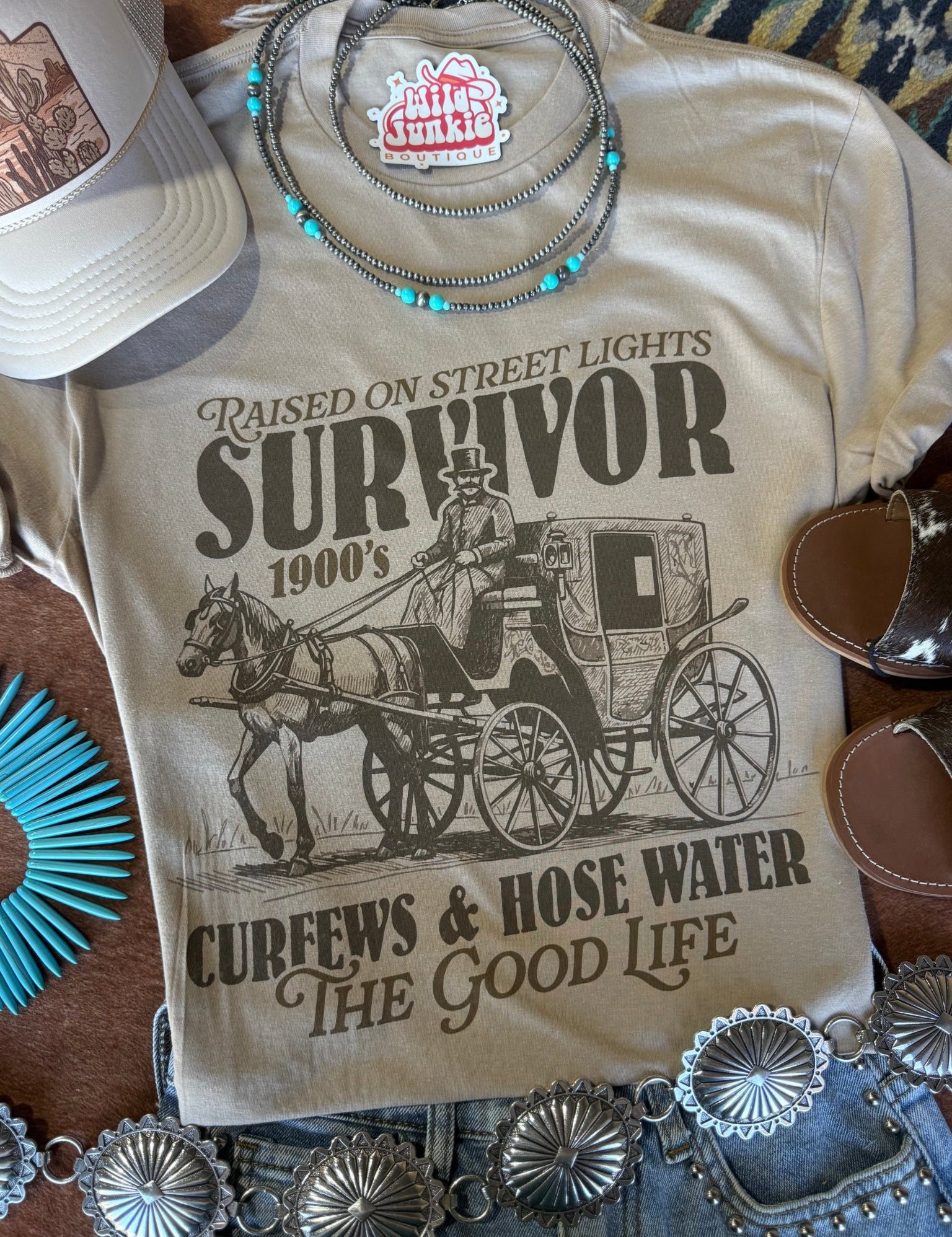 1900's Survivor Graphic TeeTanS
