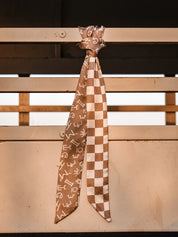 Desert Checkerboard Brand Twilly