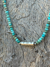 Authentic Kingman Barrel Bead Choker