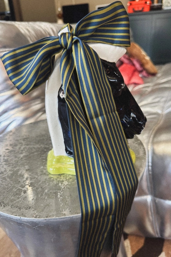 Midnight Gold Stripe Twilly