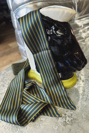 Midnight Gold Stripe Twilly
