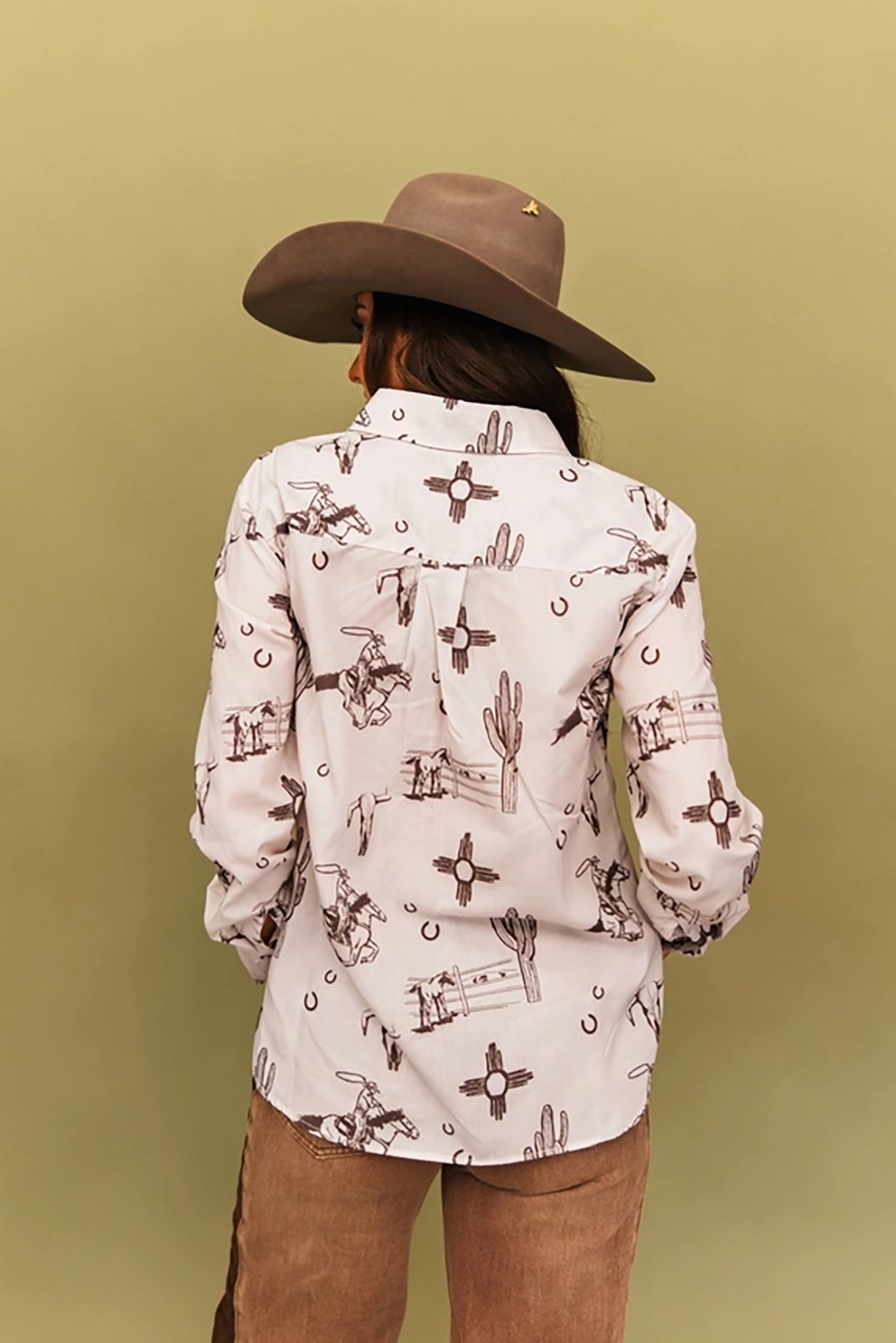 Wild West Ranch Long Sleeve Button Up
