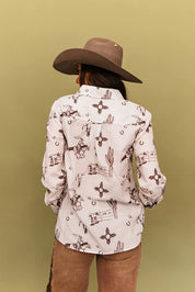 Wild West Ranch Long Sleeve Button Up