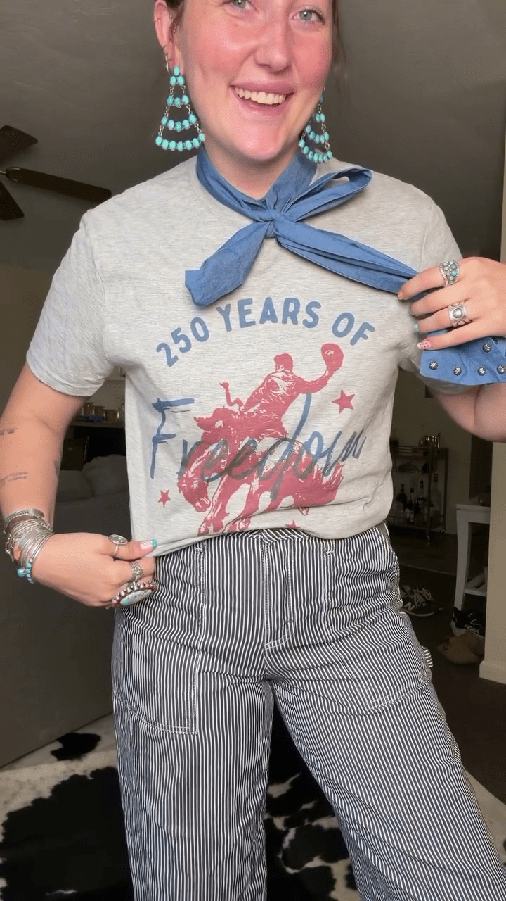 250 Years of Freedom Graphic TeeLight Heather GreyS