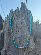 Authentic Kingman Barrel Bead Choker