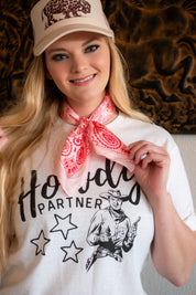 Paisley Pink And Red Silky Wild Rag Bandana