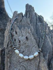 Nugget Pearl Beaded Choker