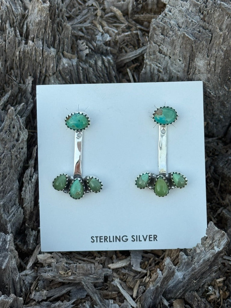 Turquoise Jacket Stud Earrings