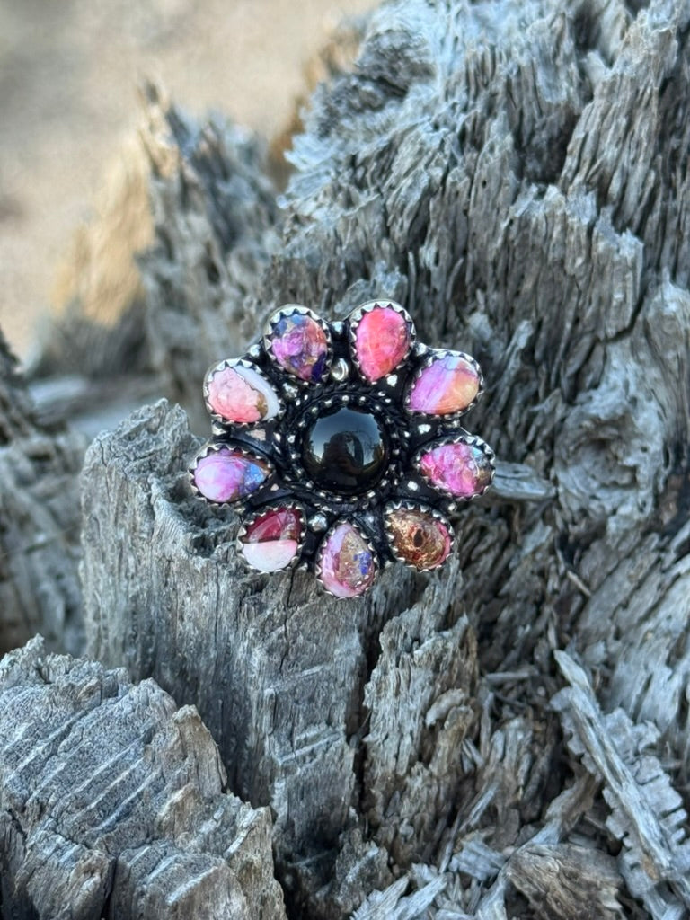 Wild Flower Blossom Adjustable Ring