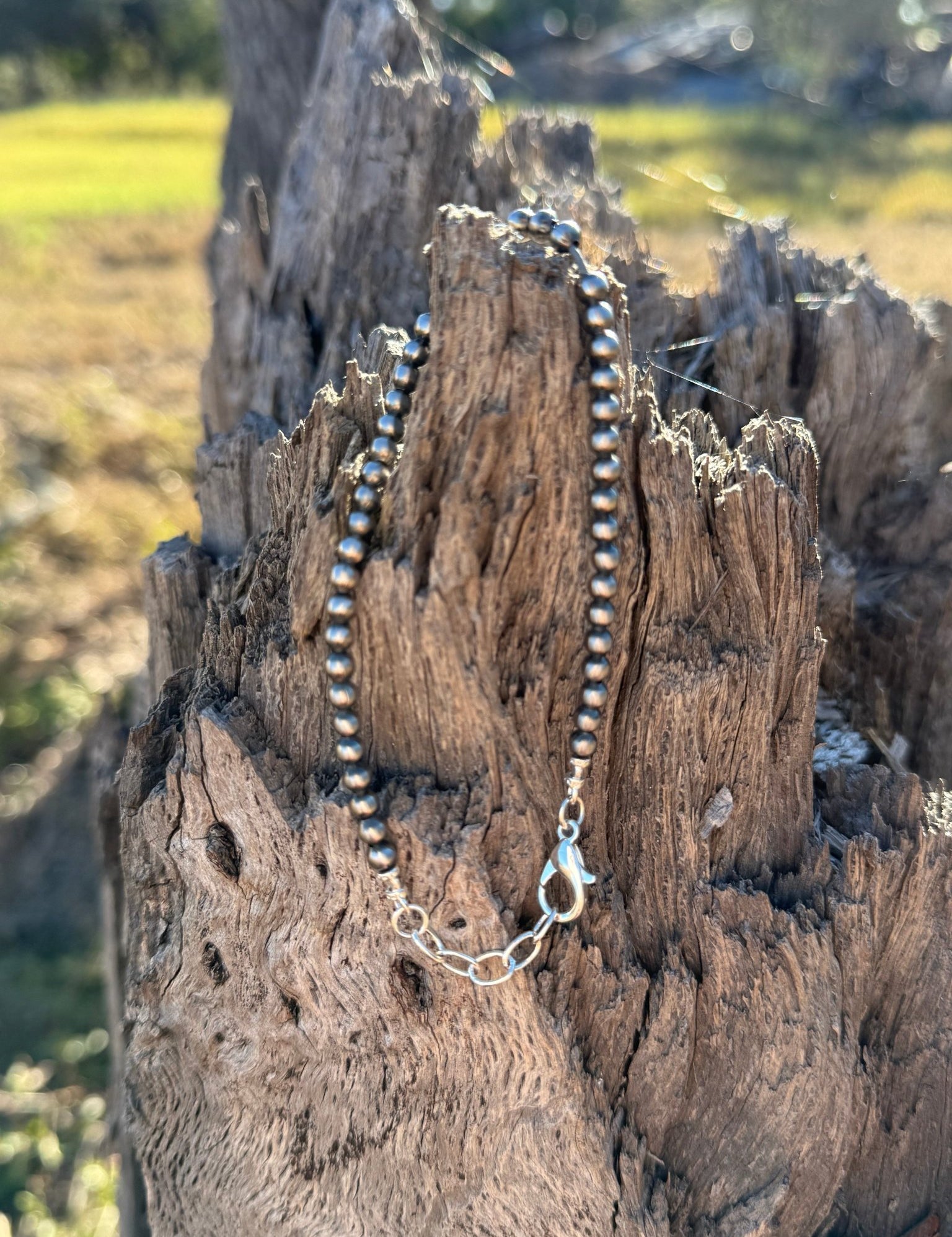 4MM Authentic Silver Pearl Bracelet