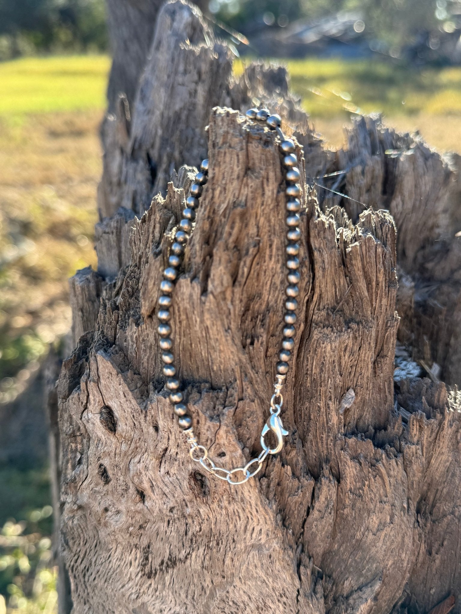 4MM Authentic Silver Pearl Bracelet