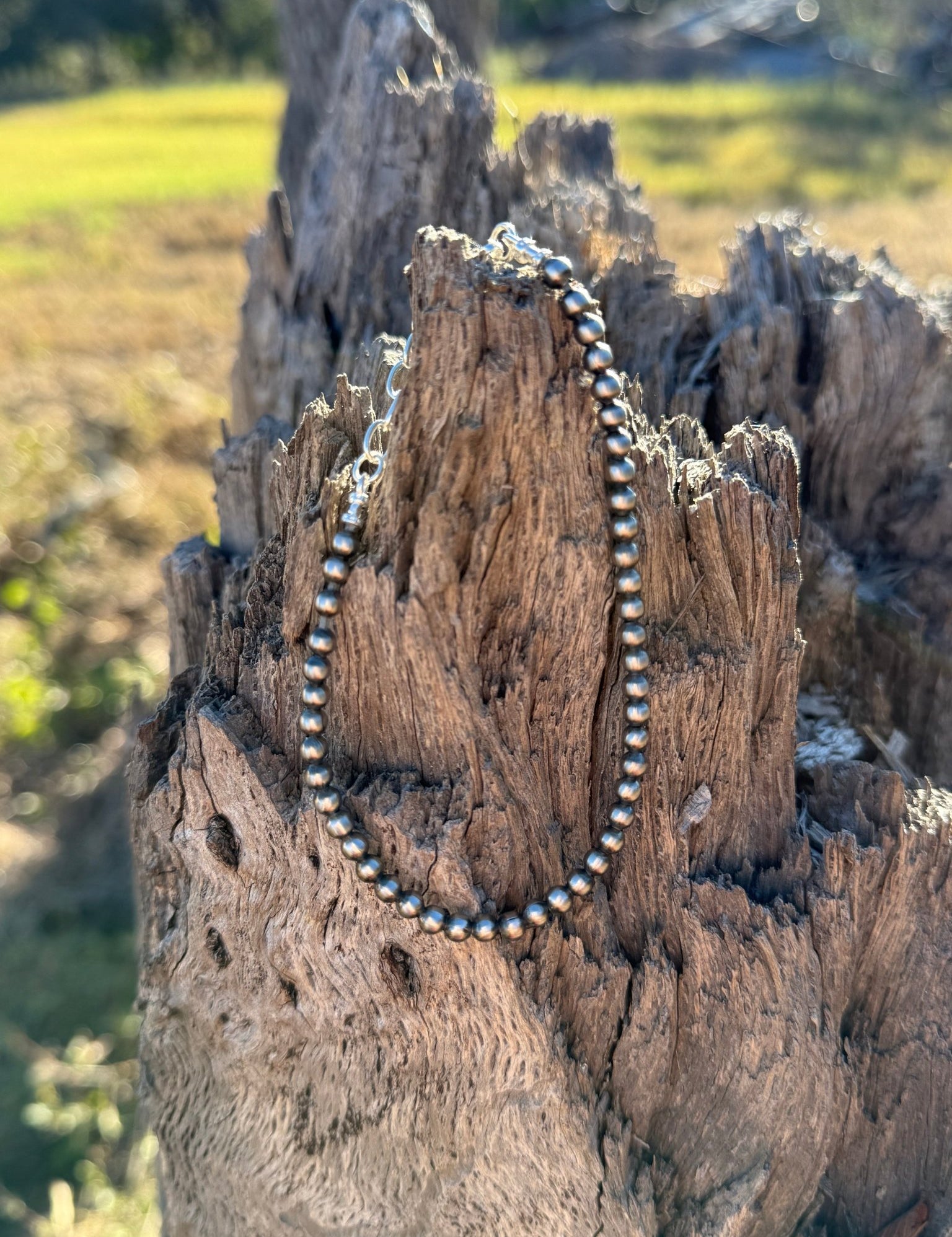 4MM Authentic Silver Pearl Bracelet