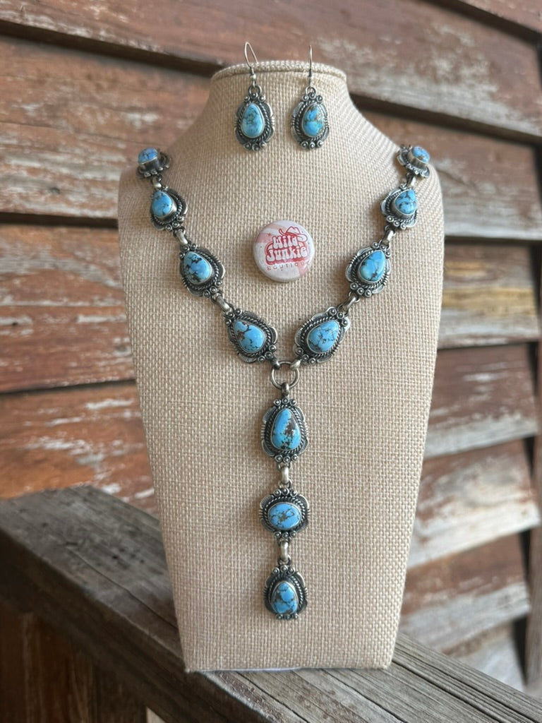 Golden Hills Lariat Necklace and Earring Set