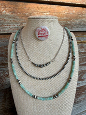 3-pc Sterling Silver and Amazonite Necklace Bundle