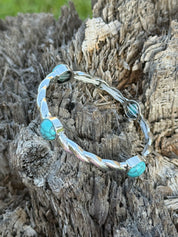 Turquoise Twist Stretch Bracelet