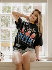 Dolly Parton Triple Threat Graphic TeeBlackS